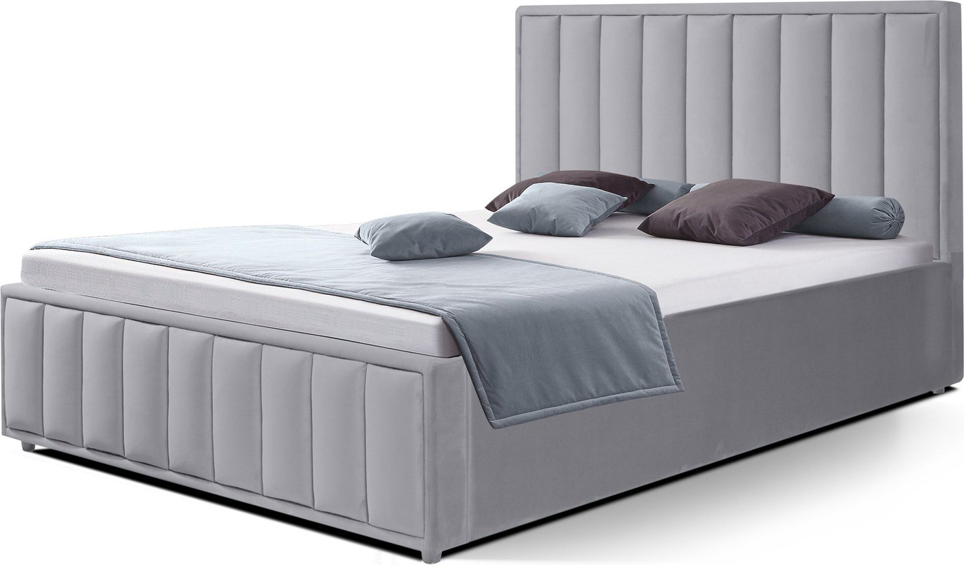 

Кровать ФорестДекоГрупп Стелла 2 140x200 с ПМ и бельевым ящиком (Veluta Lux 12)