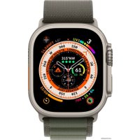 Ремешок Apple Alpine Loop 49 мм (демо, зеленый, medium) 3L362