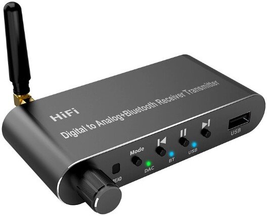 Аудиоадаптер USBTOP Bluetooth v5.1 TX/RX A05 559560