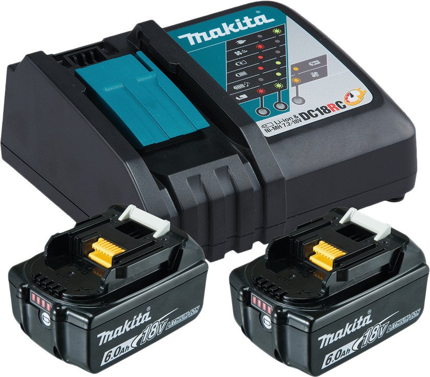 

Аккумулятор с зарядным устройством Makita Power Source-Kit LXT (18В/6 Ач + 7.2-18В)