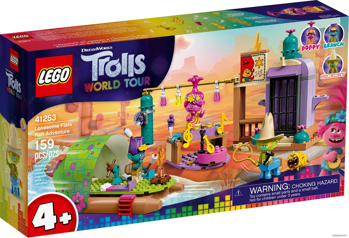 Конструктор LEGO Trolls 41253 Приключение на плоту в Кантри-тауне