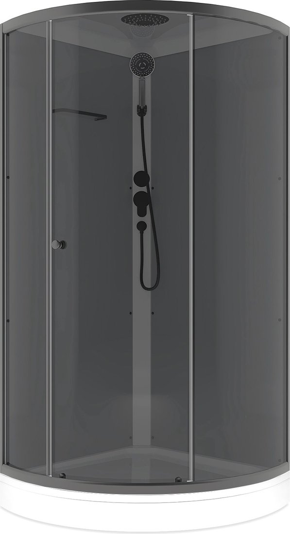 

Душевая кабина Domani-Spa Simple 100x100 DS01Sm110LGrT00.Gt-V1.2-Black