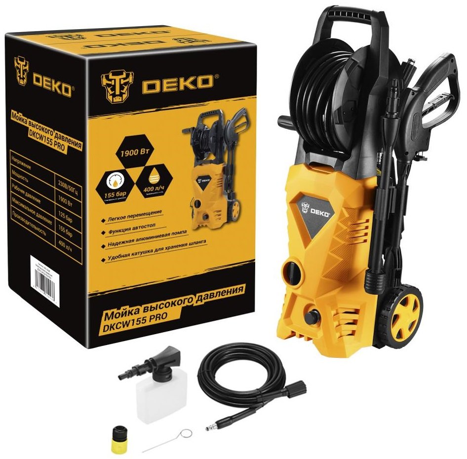

Мойка высокого давления Deko DKCW155 PRO 083-2026