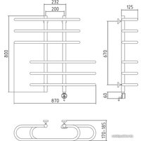Полотенцесушитель Сунержа Фурор 800x900 электрический