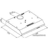 Кухонная вытяжка Ore Oliver 50L (белый)