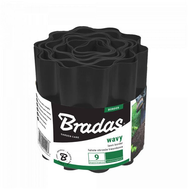 

Бордюр садовый Bradas Волнистый OBFBK 0925 (черный)