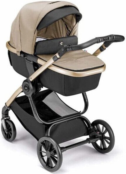 

Универсальная коляска CAM Avant (2 в 1, золотой/черный/рама золотой блеск)