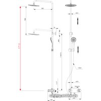 Душевая система  Lemark Wing LM5362C