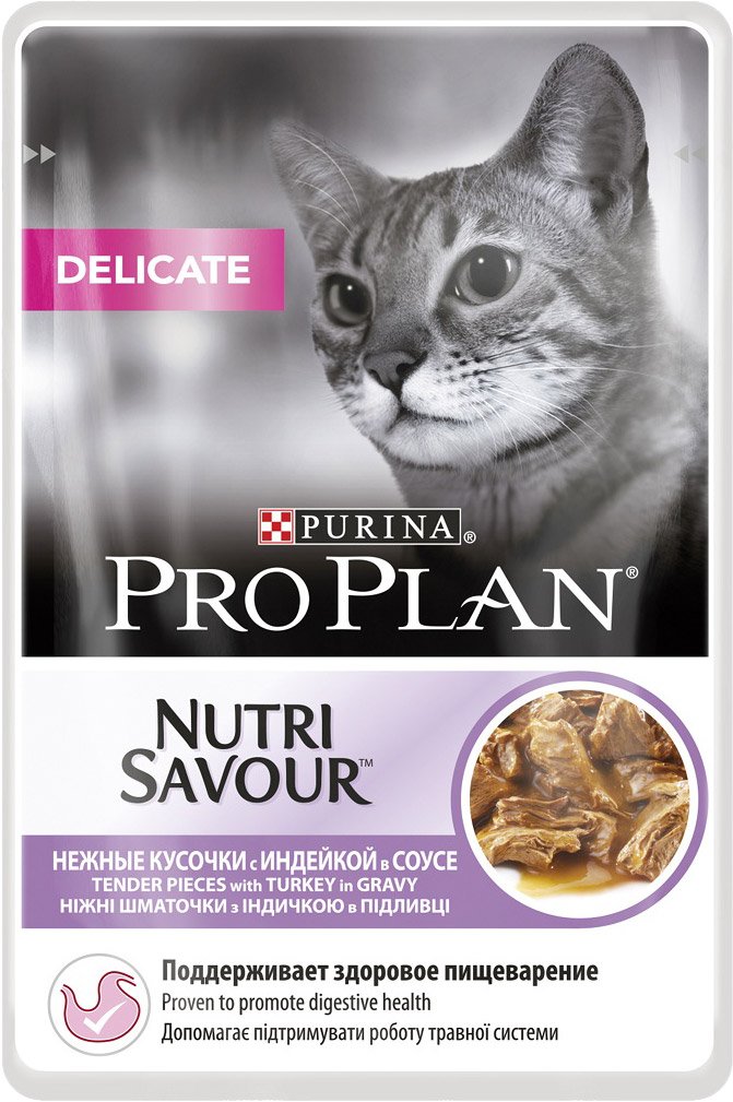 

Пресервы Pro Plan Delicate с индейкой 0.085 кг