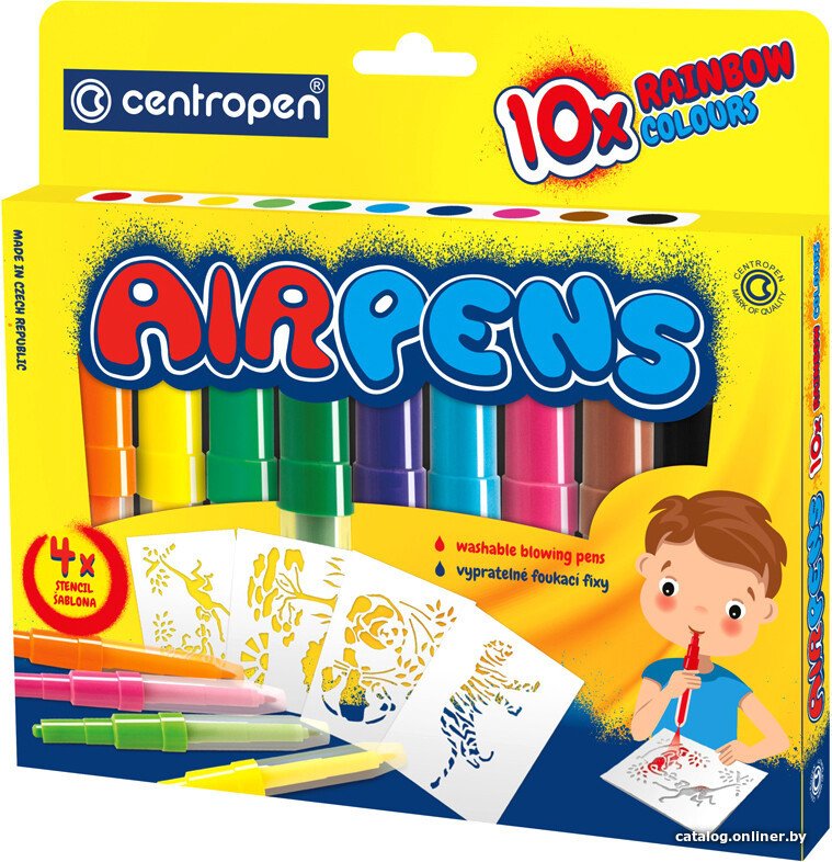 Фломастеры Centropen AirPens Rainbow 6 1500 1006 (10 шт)