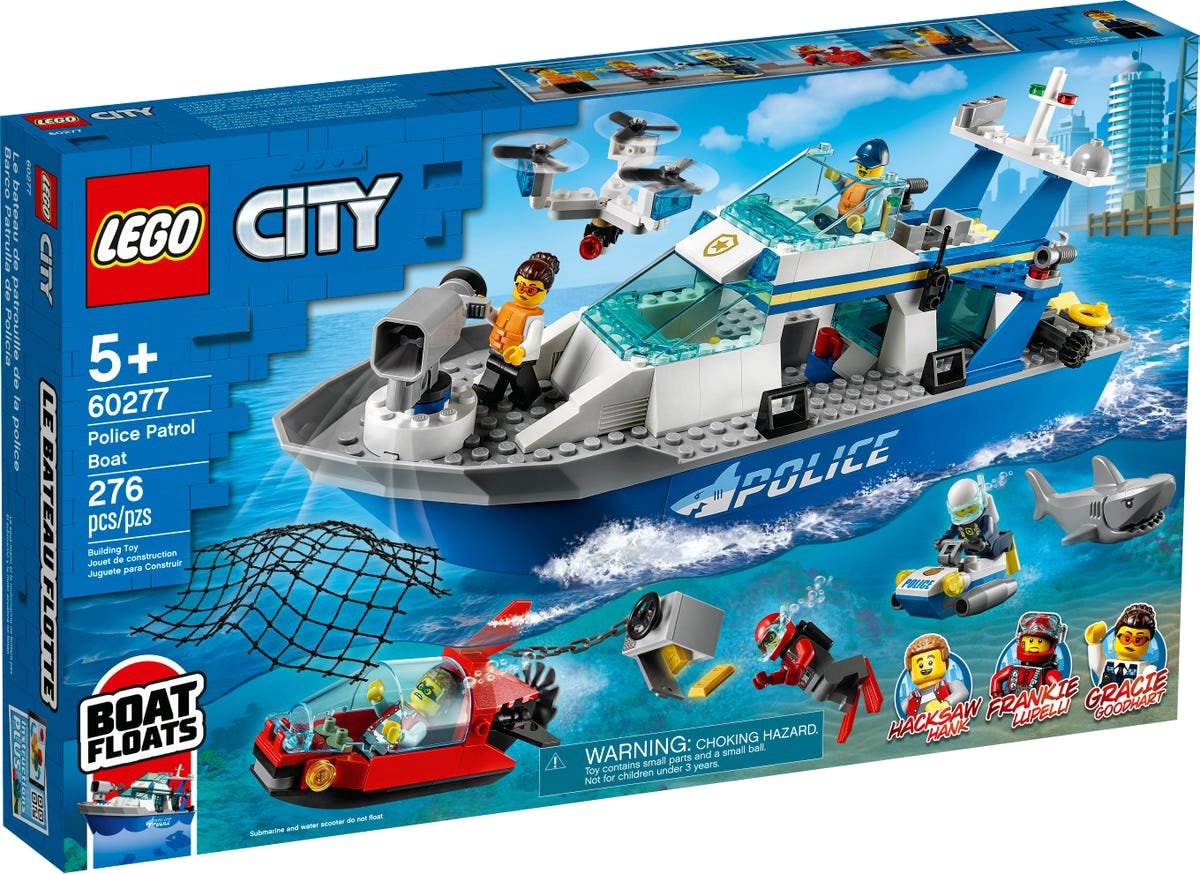 

Конструктор LEGO City 60277 Катер полицейского патруля