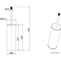 Ершик для унитаза Allen Brau Priority 6.31009-31