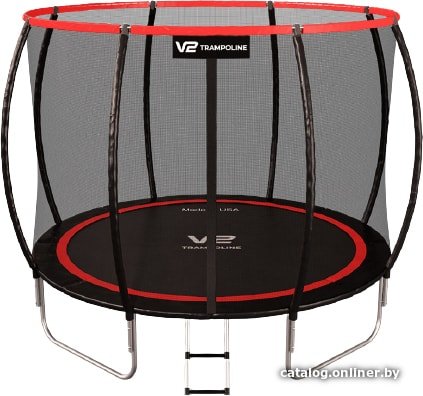 Батут V2 Trampoline Redline 10FT 312 см (с внешней сеткой и лестницей)