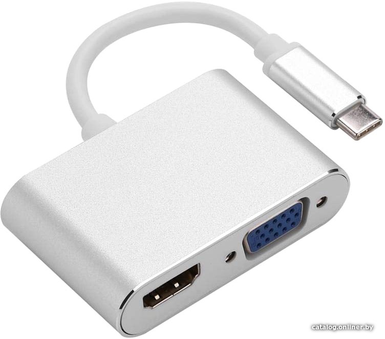 Адаптер USBTOP USB 3.1 Type-C - HDMI/VGA