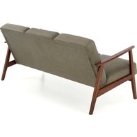 Диван Halmar Milano 3S tap. Castel 39 (оливковый/орех)