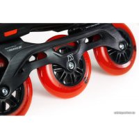 Роликовые коньки Powerslide Imperial 110 Black Red 908375 (р. 45-46)