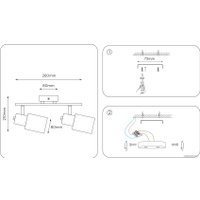 Люстра средней высоты Ambrella light Traditional TR3969/2 BS/FR