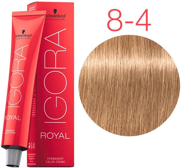 

Крем-краска для волос Schwarzkopf Professional Igora Royal Permanent Color Creme 8-4 60 мл