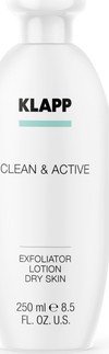  Klapp Тоник-эксфолиант для лица Clean&active Очищающий для сухой кожи Exfoliator 250 мл