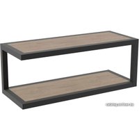 Журнальный столик TMB Loft Этернел Сосна 900х400х500 18 мм 40х40 (темный орех)