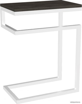 Приставной столик TMB Loft Хидсон Дуб 400x300 (кофе/белый)