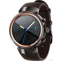 Умные часы ASUS ZenWatch 3 Gunmetal case/Brown rubber band [WI503Q]