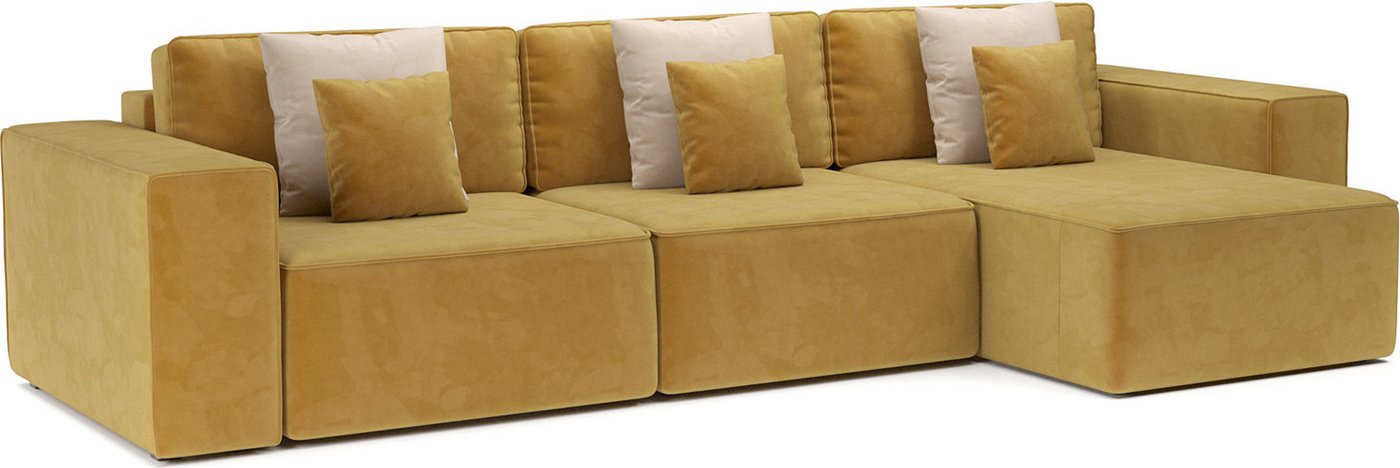 

Угловой диван Мебель-АРС Фессалия правый угол (Cabrio 27 желтый)