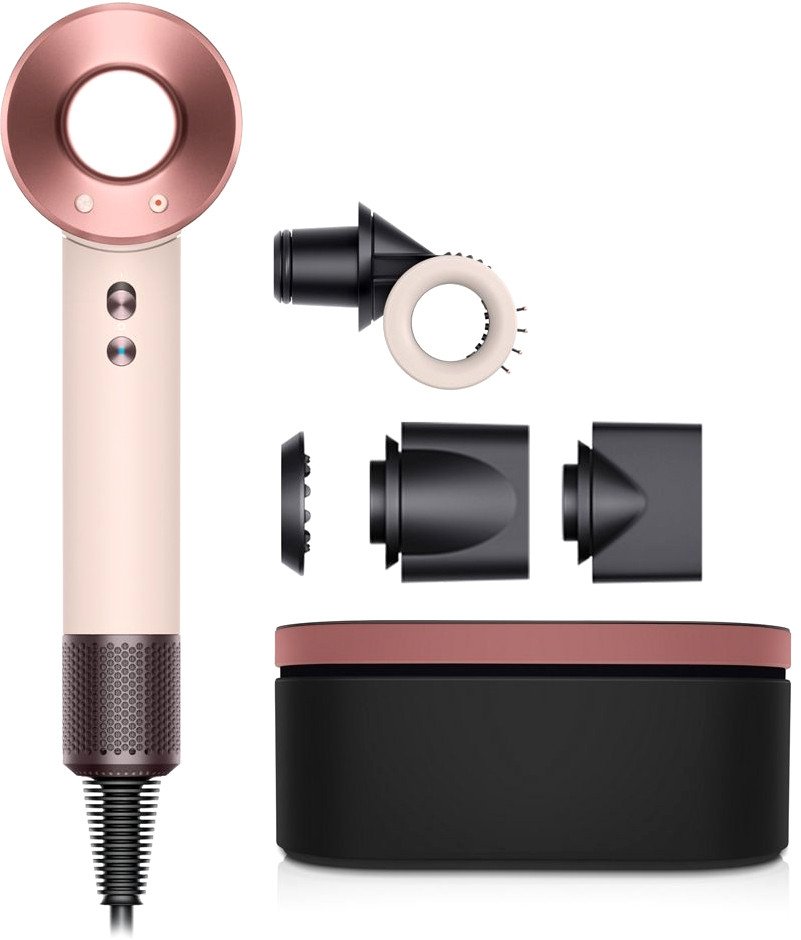 Фен Dyson HD15 Supersonic (с переходником на евровилку, керамический розовый/розовое золото)