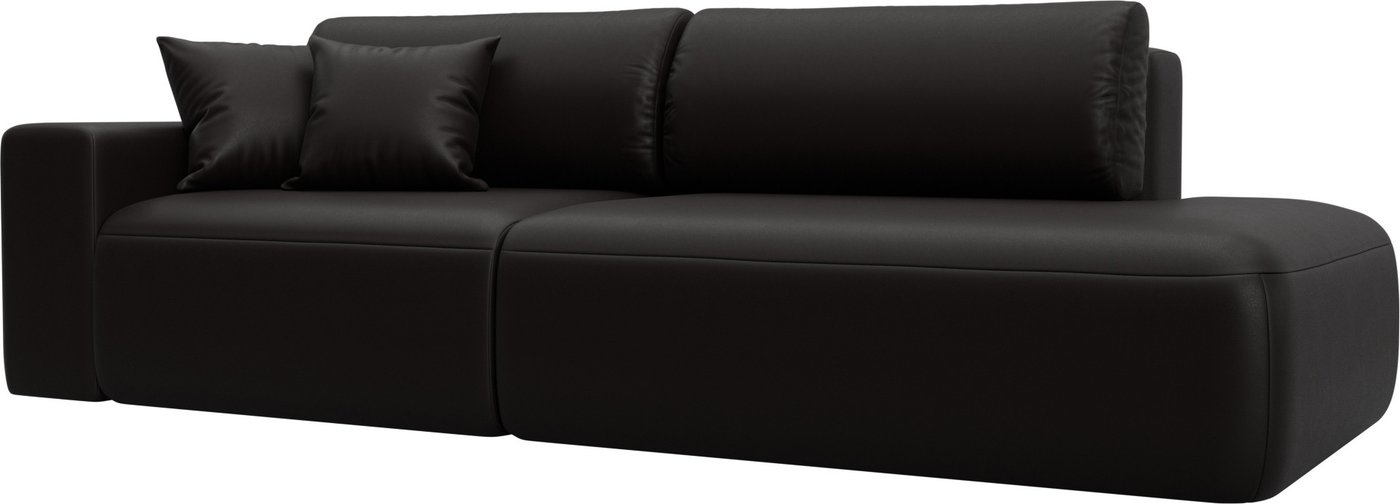 

Диван Лига диванов Лига-036 НПБ Модерн подлокотник слева 127710L (экокожа Grifon 12 коричневый)