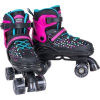 Роликовые коньки Tech Team Квады Latina District (р-р 30-33, черный/розовый)