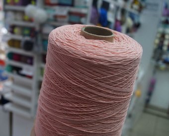 Пряжа для вязания Гронитекс На бобине 515 500 г 2500 м (персик/кремовый)