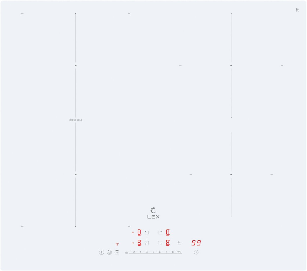 Варочная панель LEX EVI 641A I WH