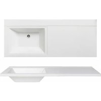 Умывальник Runo Гамма 120 лайт с правым крылом (белый)