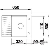 Кухонная мойка Blanco Elon 45 S (антрацит) 524814