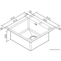 Кухонная мойка ZorG RX-5151 BR