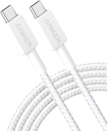 

Кабель Anker PowerLine 322 USB Type-C - USB Type-C A81F5H21 (0.9 м, белый)