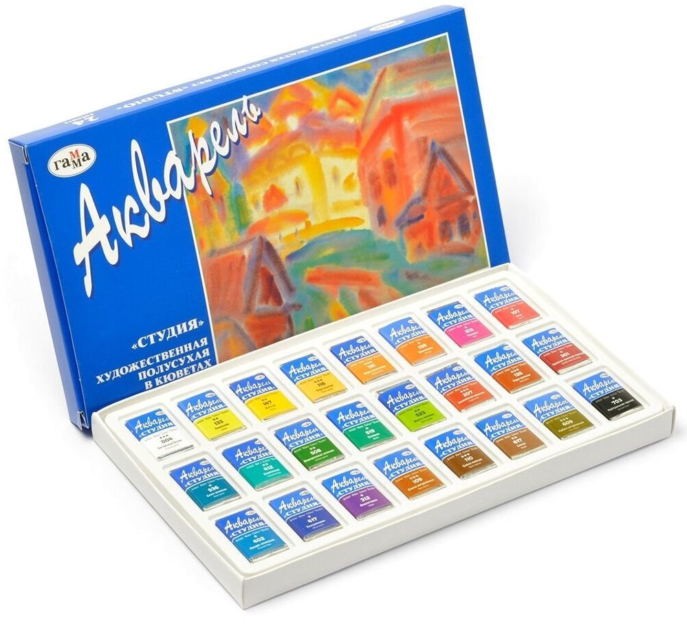 

Акварельные краски Гамма Студия 215001 (24 цв.)