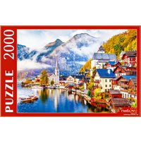 Пазл Рыжий кот Австрия. Гальштат на рассвете ПИ2000-3696 (2000 эл)