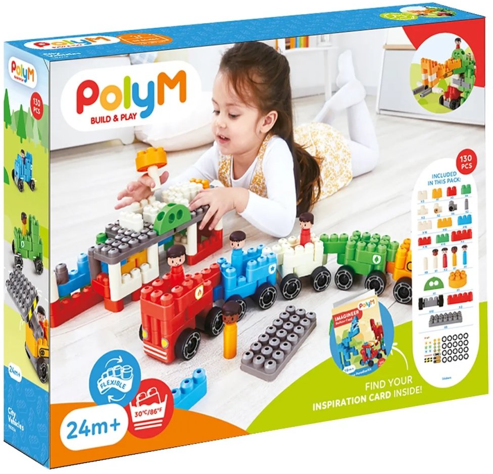 

Конструктор PolyM Городской транспорт 760024_HP (130эл)