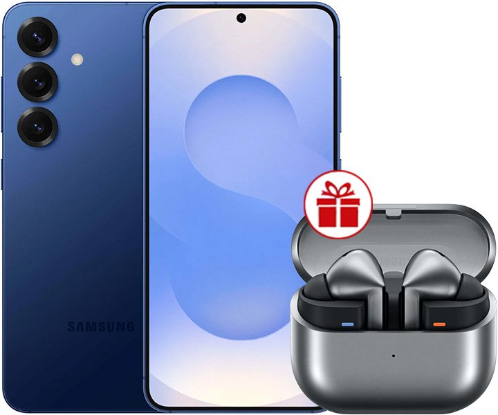 

Смартфон Samsung Galaxy S25 SM-S931B 12GB/128GB (синий) и наушники Samsung Galaxy Buds 3 Pro по акции