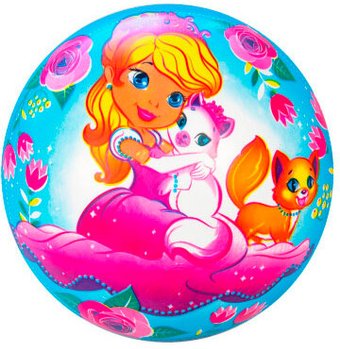 Детский мяч Dream Makers Принцесса и лошадь 2607