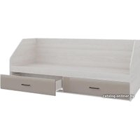 Кровать-тахта Горизонт Ненси 800 2ящ (ясень шимо светый/капучино глянец) в Гомеле