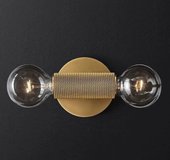 Rh utilitaire inline sconce brass 44.557 123279-22