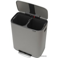 Система сортировки мусора Brabantia Bo Pedal Bin 2 x 30 л (минерально-серый)