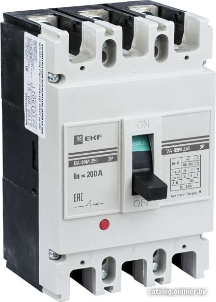 Выключатель нагрузки EKF PROxima ВА-99М 250/250А 3P 35кА mccb99-250-250m