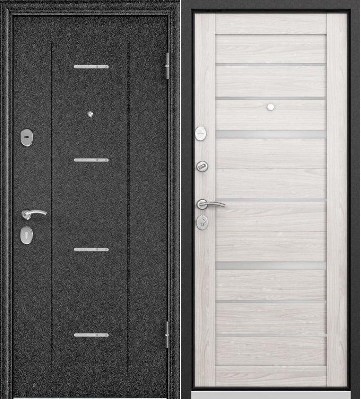 

Металлическая дверь Torex Дельта MP-29 205x96 (черный/ ясень светлый, правый)