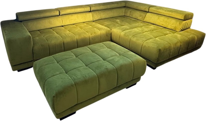 

Угловой диван DeStyle Satellite с банкеткой (салатовый)