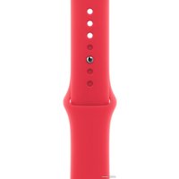 Умные часы Apple Watch Series 9 45 мм (алюминиевый корпус, красный/красный, спортивный силиконовый ремешок M/L)