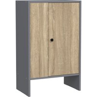 Тумба Mio Tesoro Мини 1 дверь 2.07.03.090.13 (серый/сонома)
