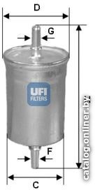 Топливный фильтр UFI 3184400